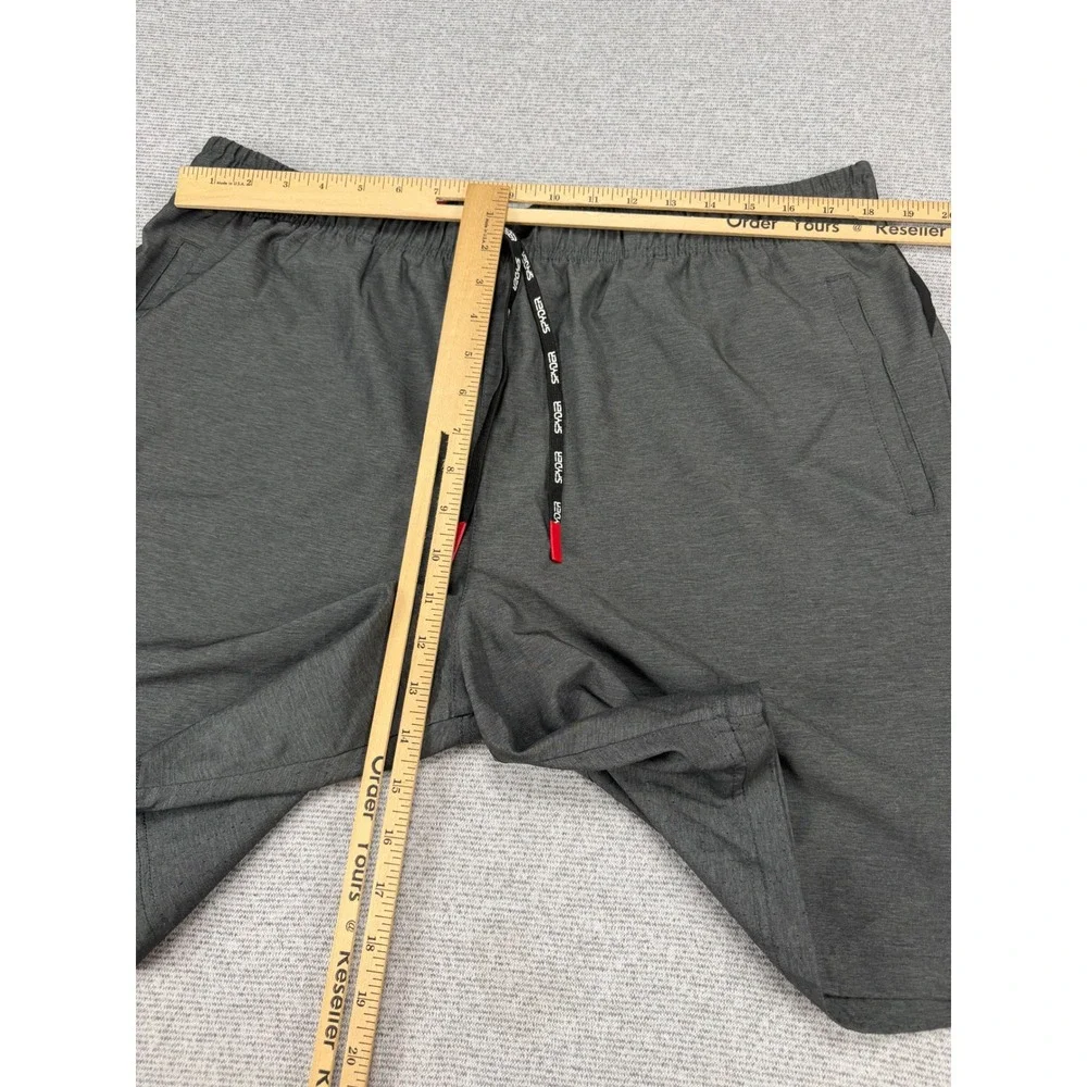 Spyder Active Mens XL Gray ProWeb Athletic Training Gym Shorts SPM513